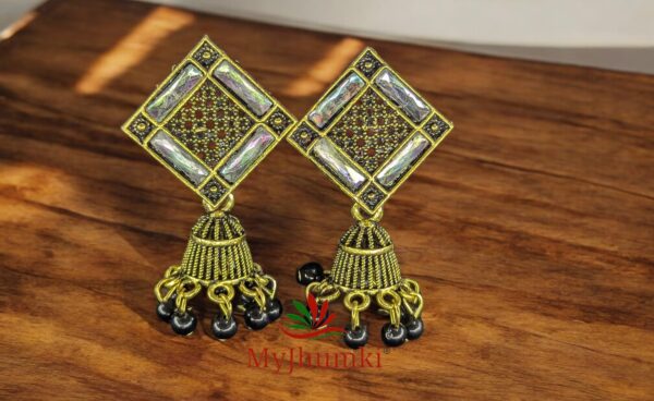 Oxidised Jhumka Earring For Women